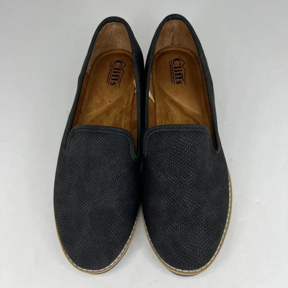 Cliffs by White Mountain Womens C30525 Dallis Black Slip On Size 8.5 M Loafers - Picture 4 of 11